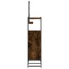 vidaXL 3 Piece Bathroom Cabinet Set Smoked Oak Engineered Wood