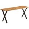 vidaXL Bench with Live Edge 105 cm Solid Wood Acacia