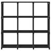 vidaXL 9-Cube Display Shelf Black 103x30x107.5 cm Fabric