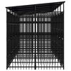 vidaXL Outdoor Dog Kennel with Roof Steel 11.06 m&sup2;