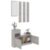 vidaXL Hallway Unit Concrete Grey 100x25x76.5 cm Engineered Wood