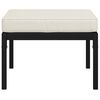 vidaXL Garden Footstools with Sand Cushions 2 pcs 60x60x35 cm Steel