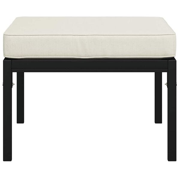 vidaXL Garden Footstools with Sand Cushions 2 pcs 60x60x35 cm Steel