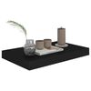 vidaXL Floating Wall Shelves 4 pcs Black 40x23x3.8 cm MDF