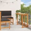 vidaXL Garden Bench Set 2 pcs Brown Solid Acacia Wood