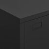 vidaXL Industrial Storage Chest Black 75x40x115 cm Metal
