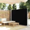 vidaXL Retractable Side Awning 160 x 500 cm Black