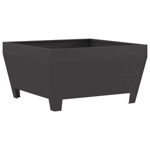 vidaXL Fire Pit Black 80 x 80 x 43 cm Cold-rolled steel