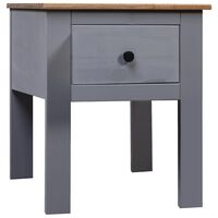 vidaXL Bedside Cabinet Grey 46x40x57 cm Pine Panama Range