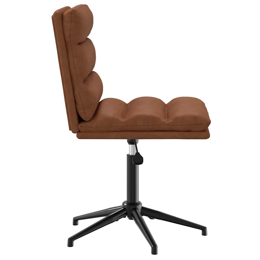 vidaXL Dining Chair Brown Faux Leather