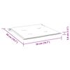 vidaXL Garden Chair Cushions 2 pcs Beige 50x50x4 cm Oxford Fabric