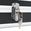 vidaXL Gun Case Black 134x35x12 cm Aluminium
