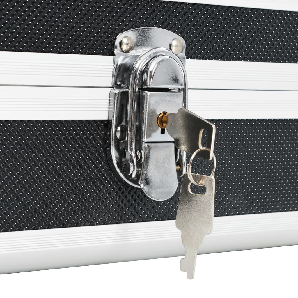 vidaXL Gun Case Black 134x35x12 cm Aluminium