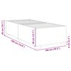 vidaXL Bed Frame without Mattress Dark Grey Twin Velvet