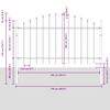 vidaXL Garden Fence 4 pcs Grey 170 x 140 cm Powder-Coated Steel