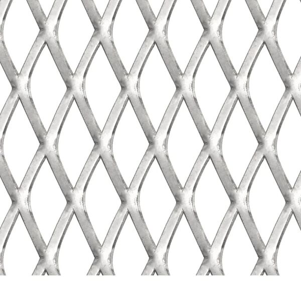 vidaXL Garden Wire Fence Stainless Steel 50x50 cm 30x17x2.5 mm