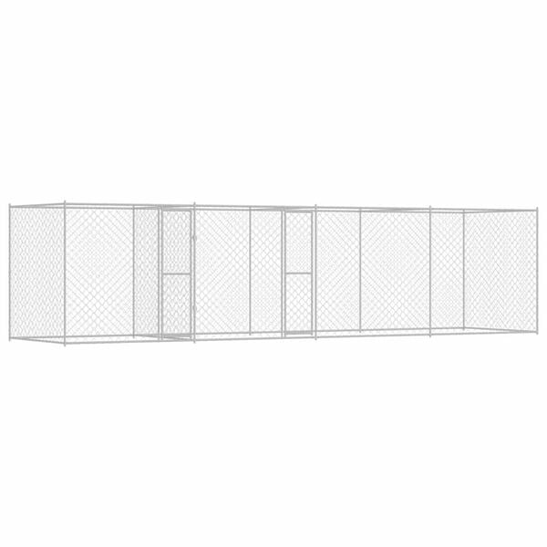 Dog Cage Silver 600 x 200 x 200 cm Galvanised Steel