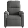 vidaXL Massage Recliner Chair Dark Grey Microfibre Fabric
