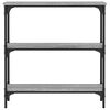 vidaXL Console Table Grey Sonoma 75x22.5x75 cm Engineered Wood