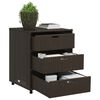 vidaXL Garden Storage Cabinet Brown 55x59x69 cm Poly Rattan