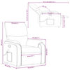 vidaXL Massage Recliner Chair Dark Grey Fabric