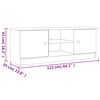 vidaXL TV Cabinet ALTA White 112x35x41 cm Solid Wood Pine