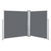 vidaXL Patio Retractable Double Side Awning 170x600 cm Anthracite