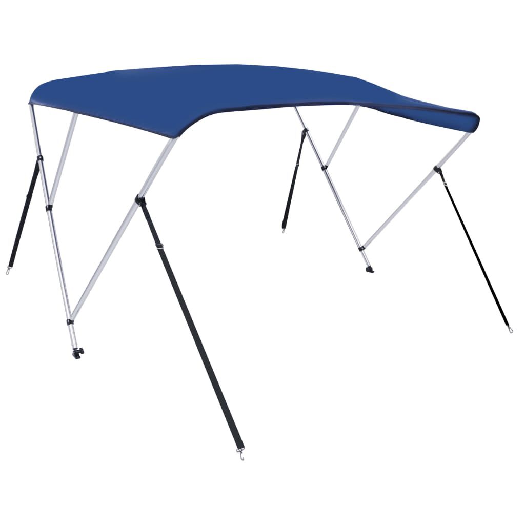 vidaXL 3 Bow Bimini Top Blue 183x140x137 cm