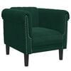 vidaXL Sofa Chair Dark Green Velvet