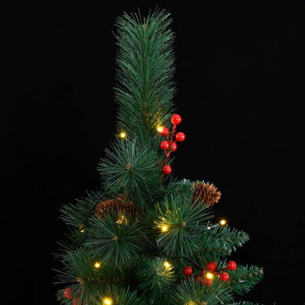 vidaXL Artificial Hinged Christmas Tree 300 LEDs 240 cm