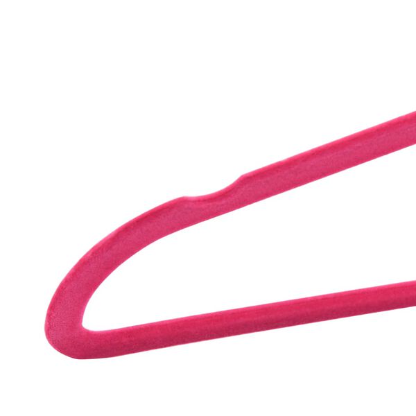 vidaXL 50 pcs Clothes Hanger Set Anti-slip Pink Velvet