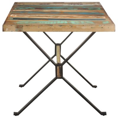 vidaXL Dining Table 160x80x76 cm Solid Reclaimed Wood