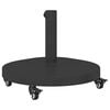 vidaXL Outdoor Umbrella Base Black 48 x 48 x 32 cm Steel, Concrete