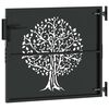 vidaXL Garden Gate 85x100 cm Corten Steel Tree Design