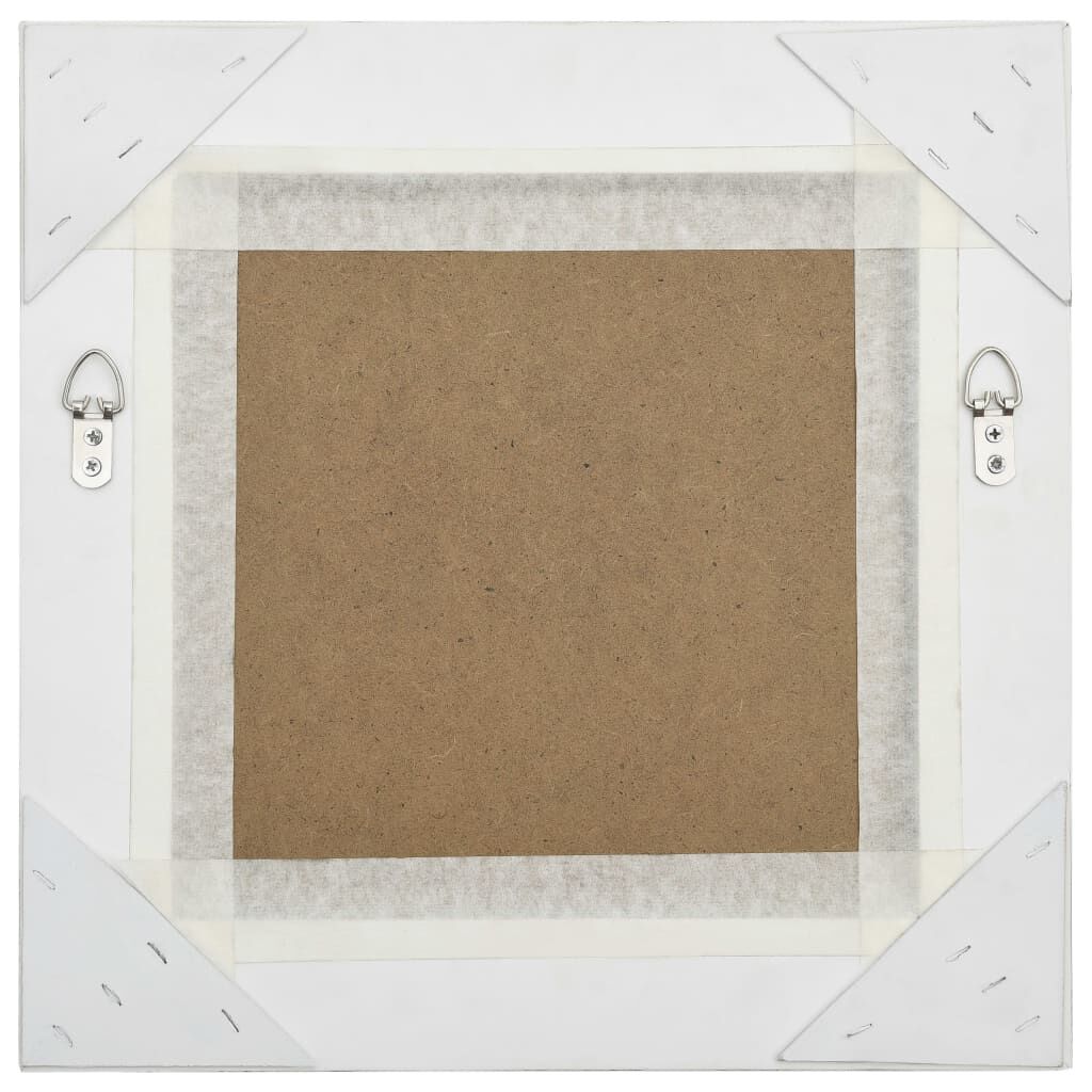 vidaXL Wall Mirror Baroque Style 40x40 cm Silver
