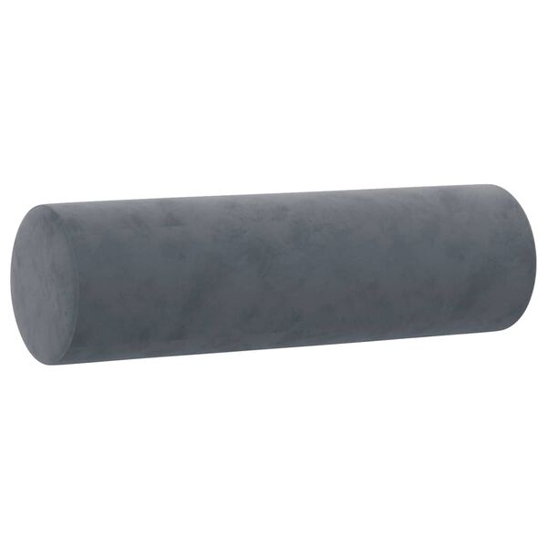 vidaXL 2 Piece Sofa Set with Pillows Dark Grey Velvet