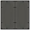 vidaXL Garden Table with Glass Top Black 90x90x75 cm Poly Rattan