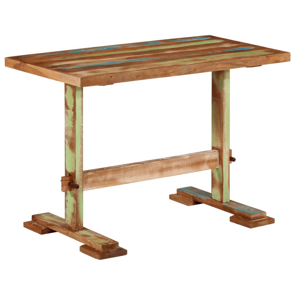 vidaXL Dining Table 110x55x78 cm Solid Wood Reclaimed