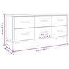 vidaXL Storage Cabinet Brown 110x30x45 cm Solid Pinewood