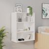 vidaXL Hanging Wall Cabinet High Gloss White 69.5x32.5x90 cm