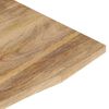 vidaXL Desk Top with Curve 80x60x2.5 cm Solid Wood Rough Mango