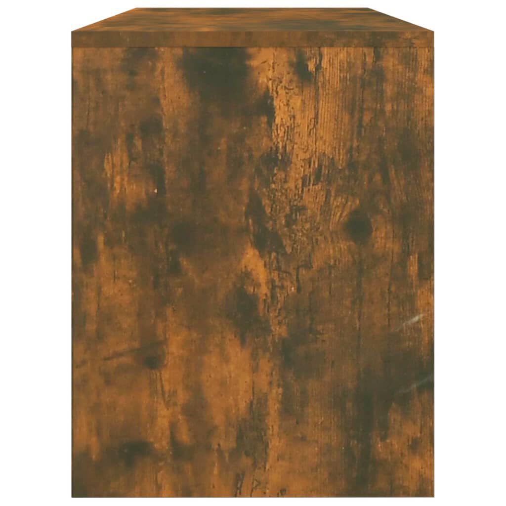 vidaXL Dressing Stool Smoked Oak 70x35x45 cm Engineered Wood