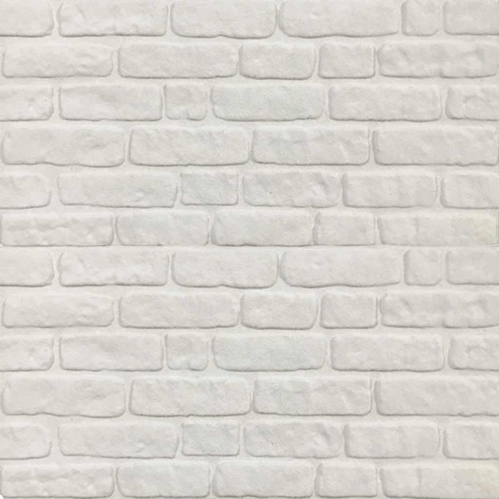 vidaXL 3D Wall Panels with White Brick Design 10 pcs EPS