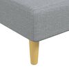 vidaXL L-shaped Sofa Bed Light Grey 279x140x70 cm Fabric