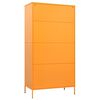vidaXL Wardrobe Mustard Yellow 90x50x180 cm Steel