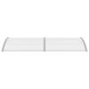 vidaXL Door Canopy Grey 240x100 cm PC
