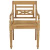 vidaXL Batavia Chairs 2 pcs with Anthracite Cushions Solid Teak Wood