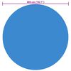 Round Pool Cover 488 cm PE Blue
