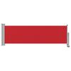 vidaXL Patio Retractable Side Awning 80x300 cm Red