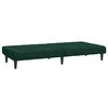 vidaXL 2-Seater Sofa Bed Dark Green Velvet